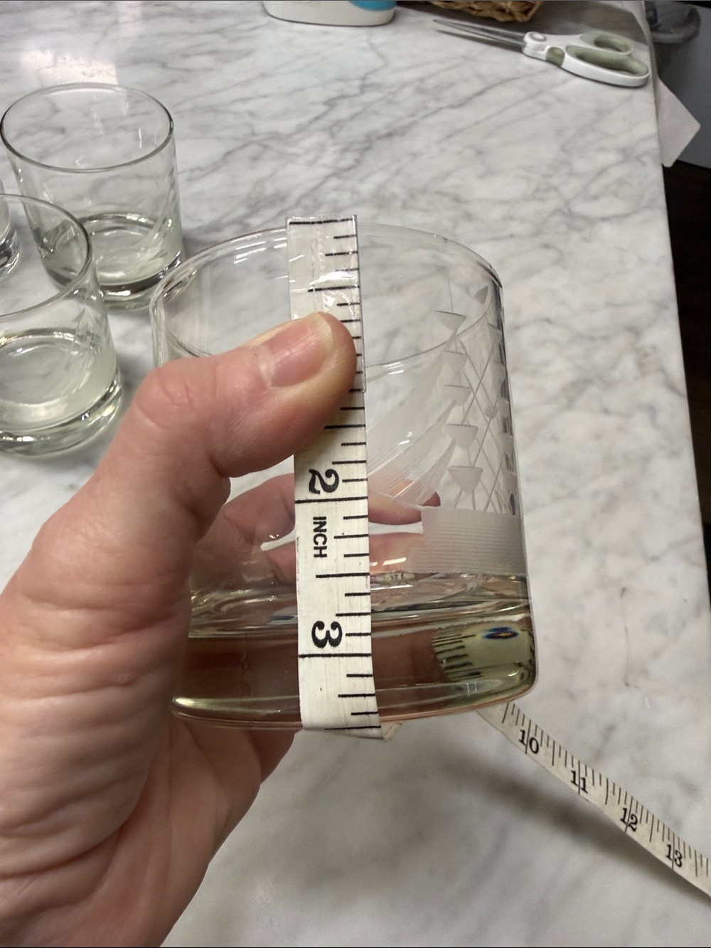 Vintage Javit Crystal Clipper Ship Etched Rock Glasses set of 6 - Picture 10 of 10